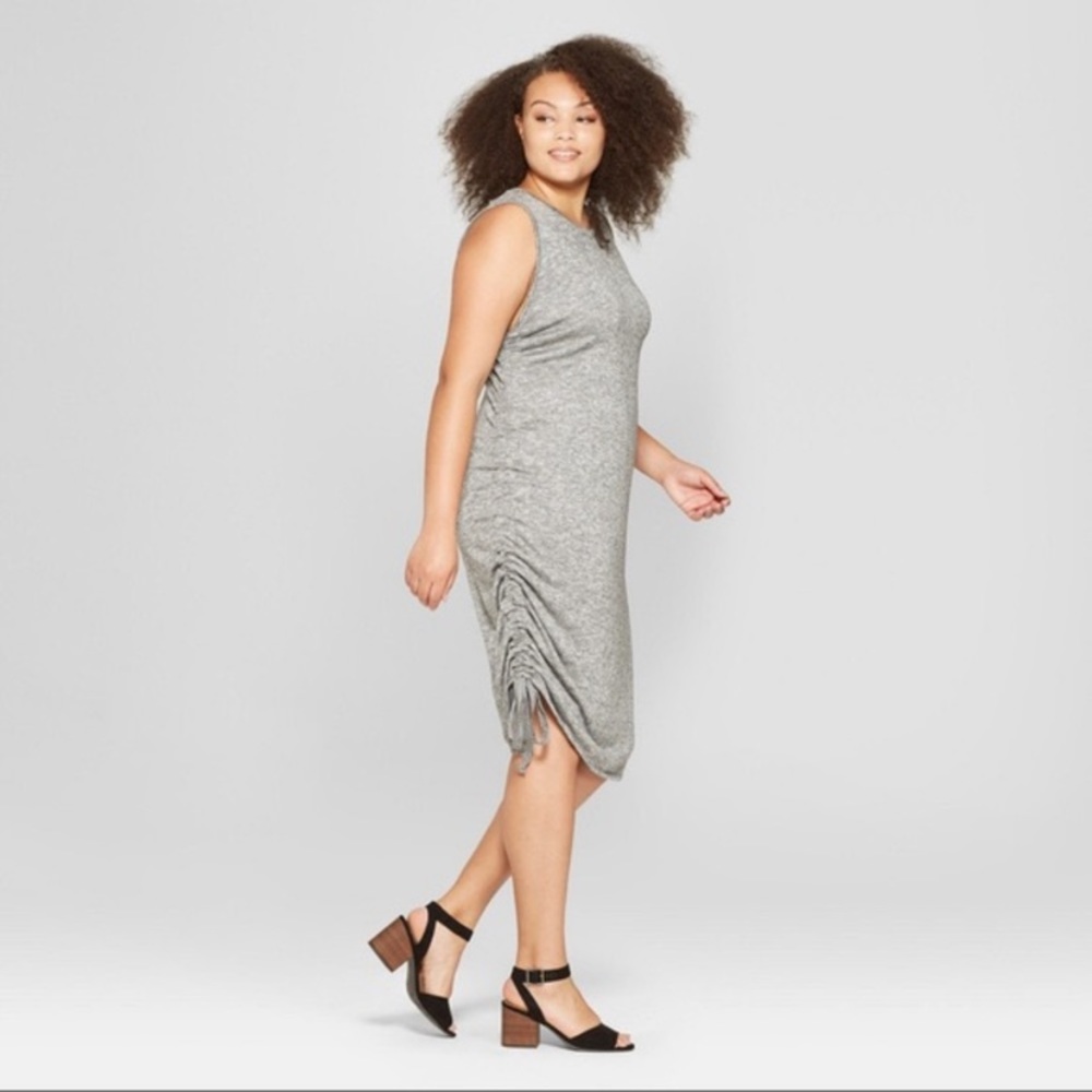 Ava &‎ Viv Asymmetrical Tie Side Plus Size Dress